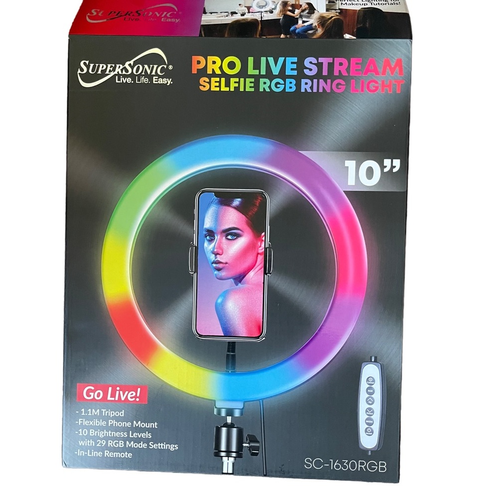NIB: Pro live stream selfie ring light